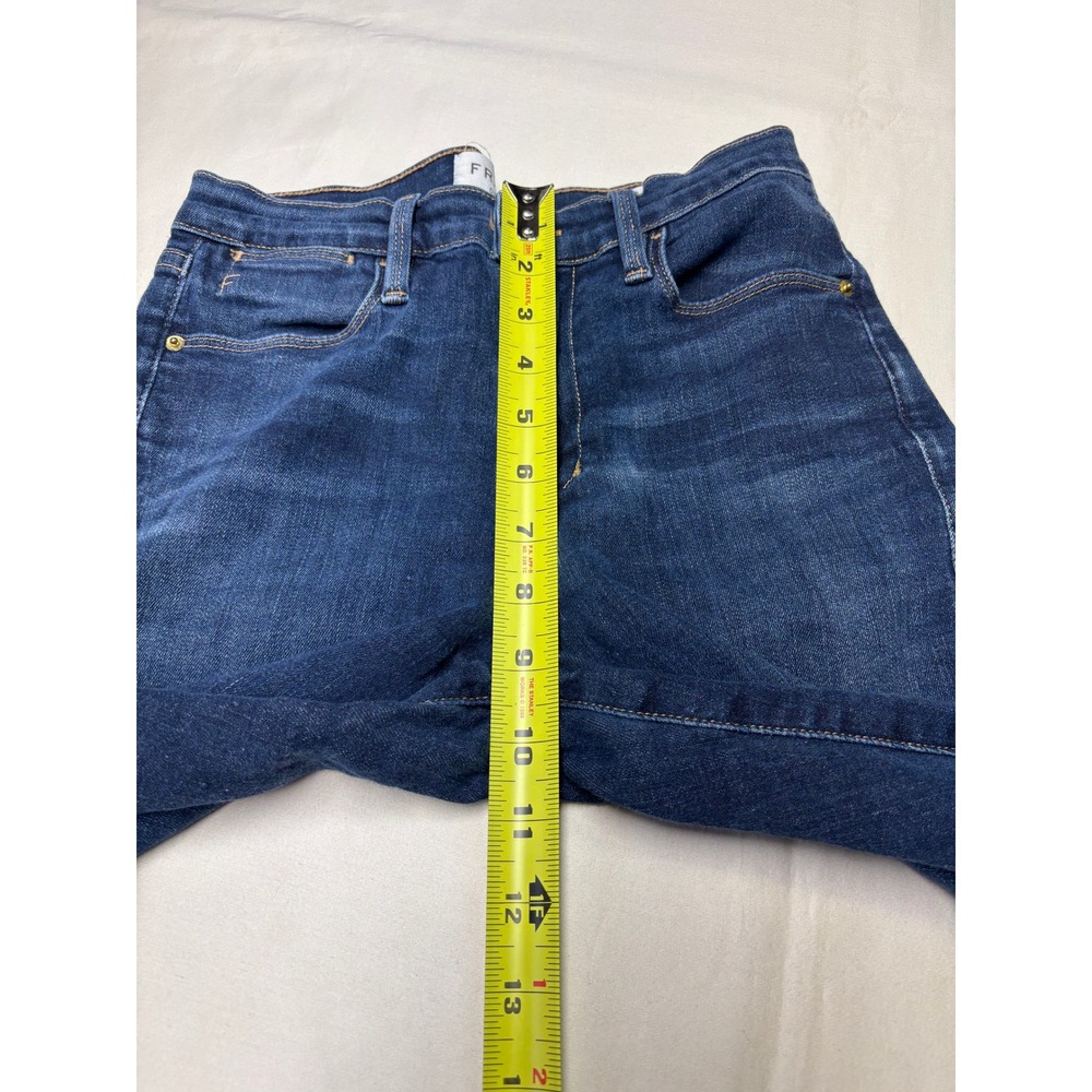 FRAME Le High Skinny Crop Jeans Dark Wash Women's Size 26X27 - Picture 11 of 14